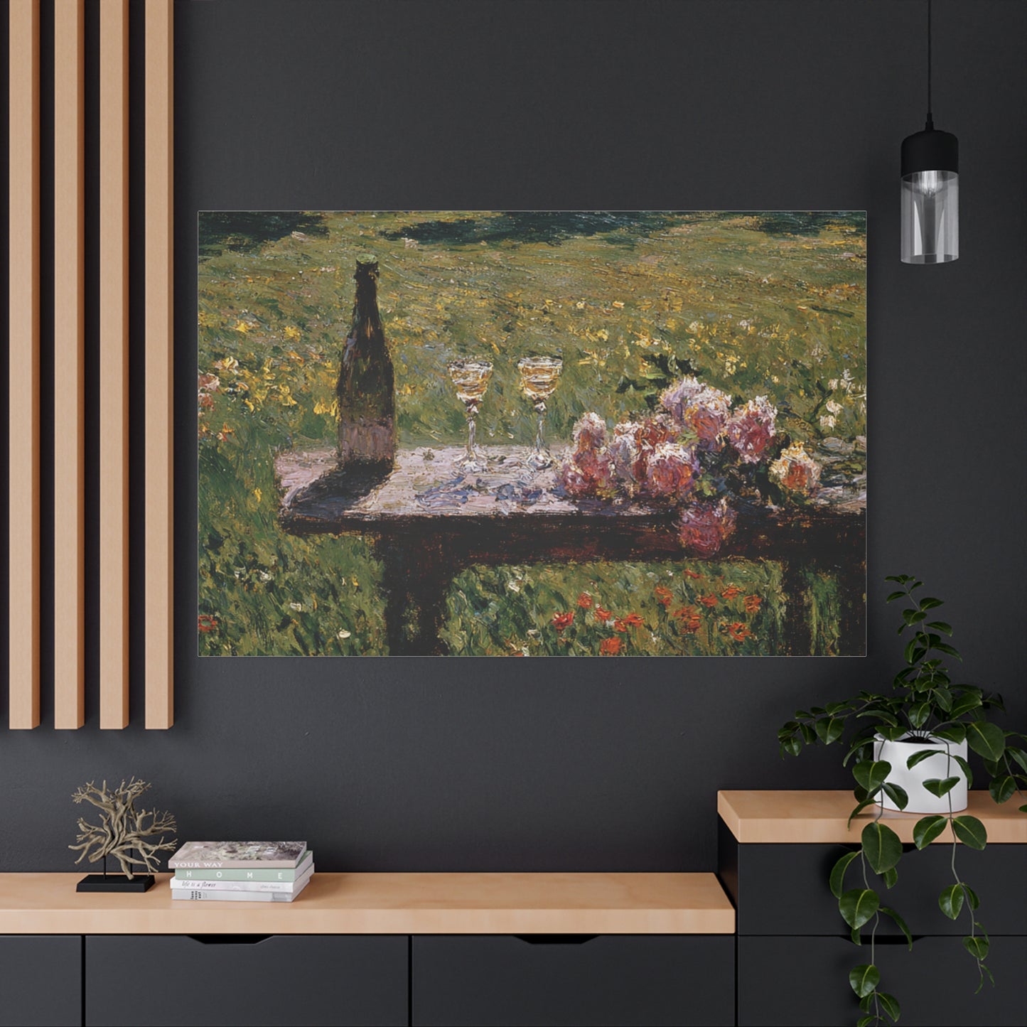 Impressionist Garden Still Life Canvas
