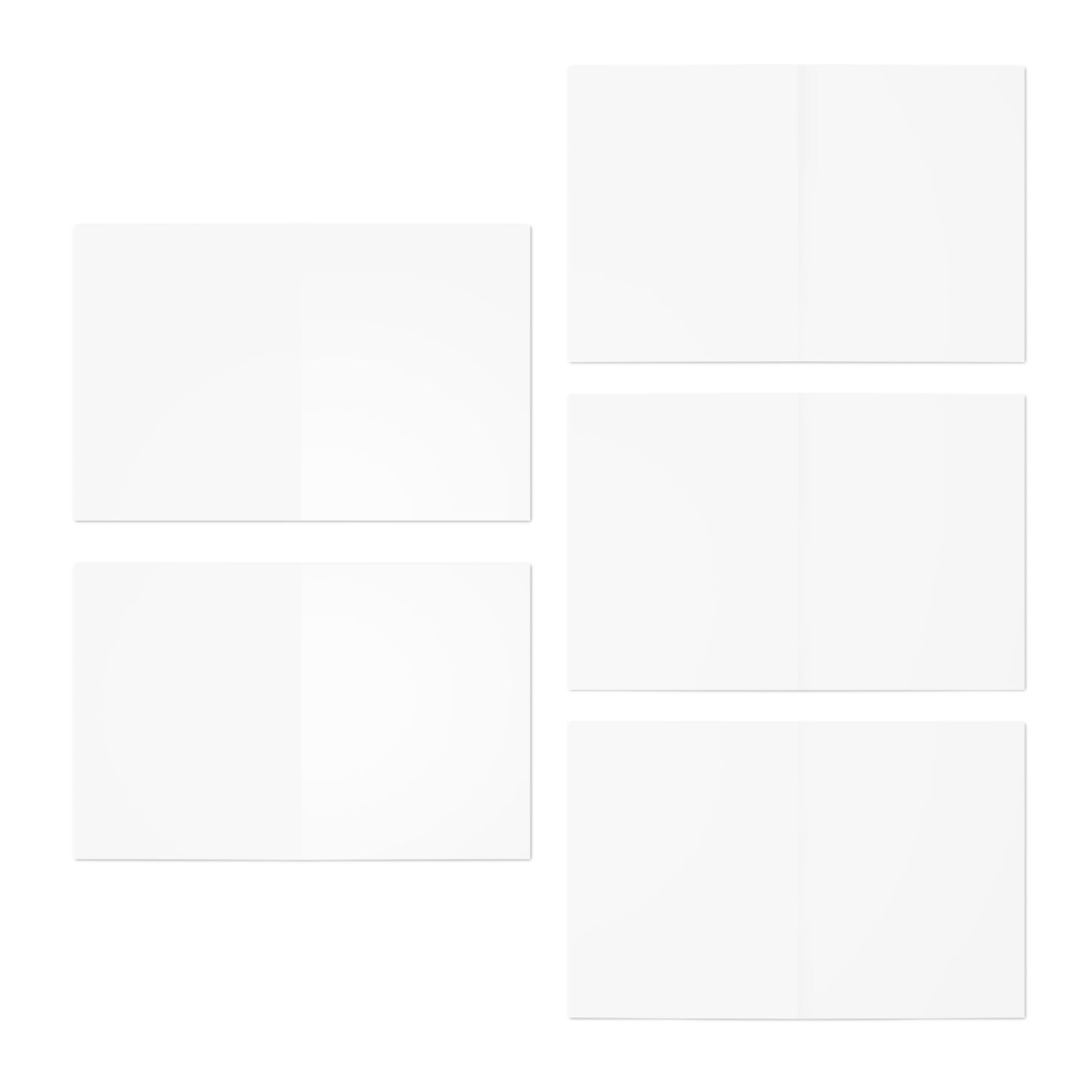 Assorted Blank Greeting Cards 5-Pack — Premium Folded Note Cards for Birthdays, Thank Yous & Everyday Messages