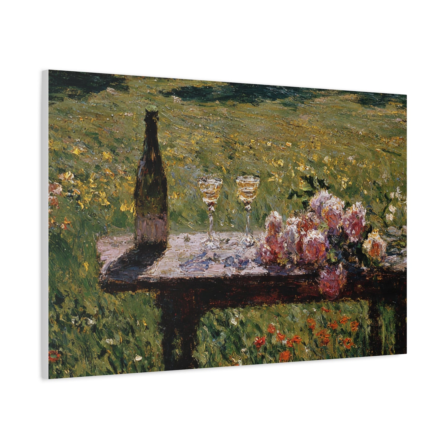 Impressionist Garden Still Life Canvas