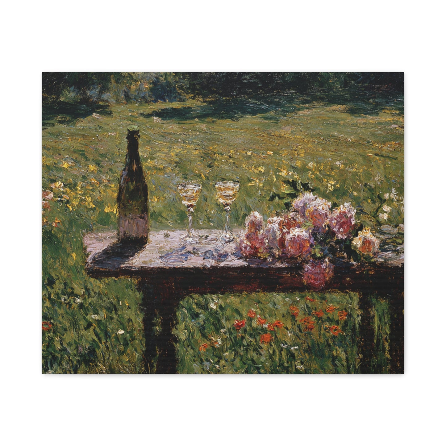 Impressionist Garden Still Life Canvas