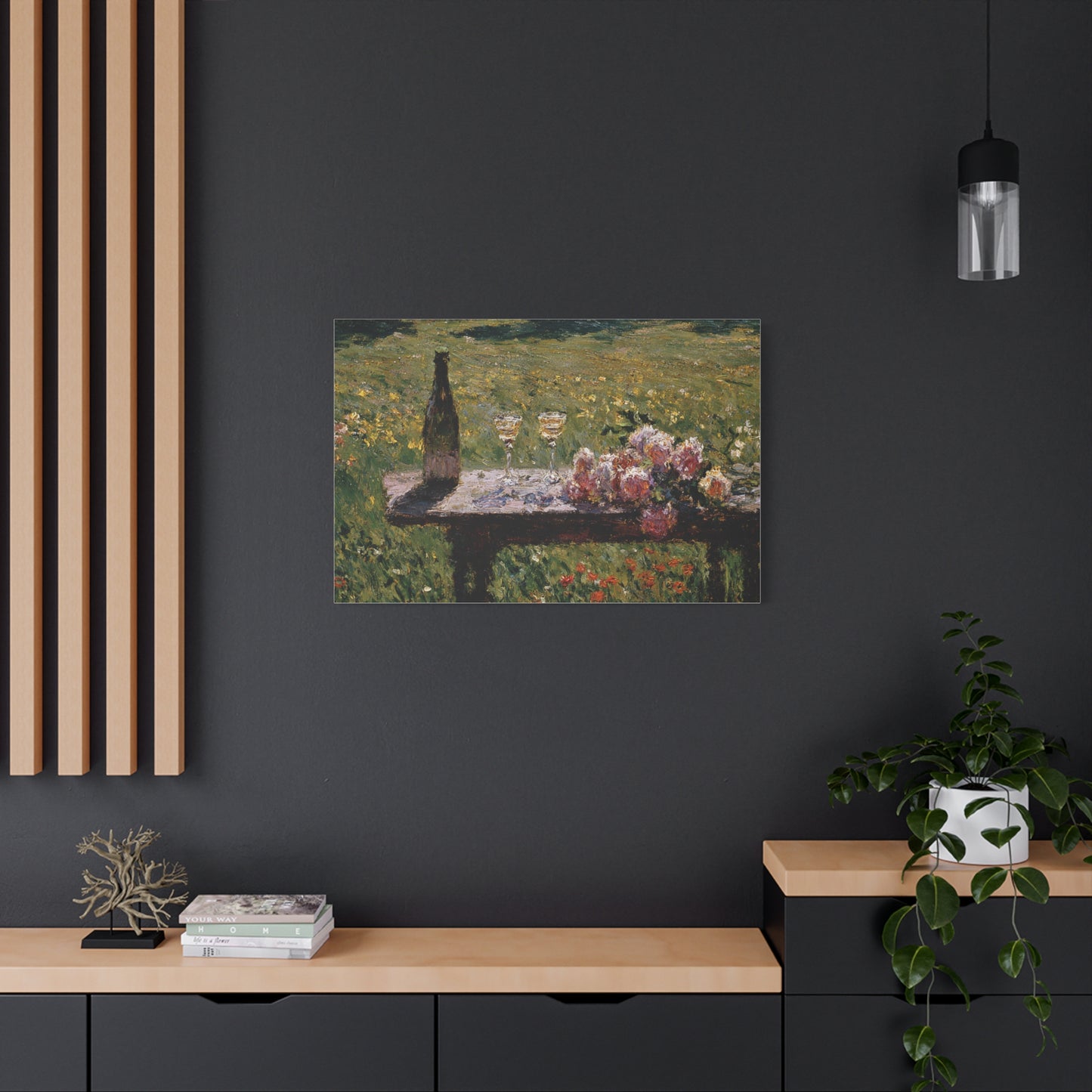Impressionist Garden Still Life Canvas