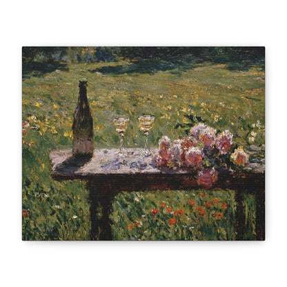 Impressionist Garden Still Life Canvas