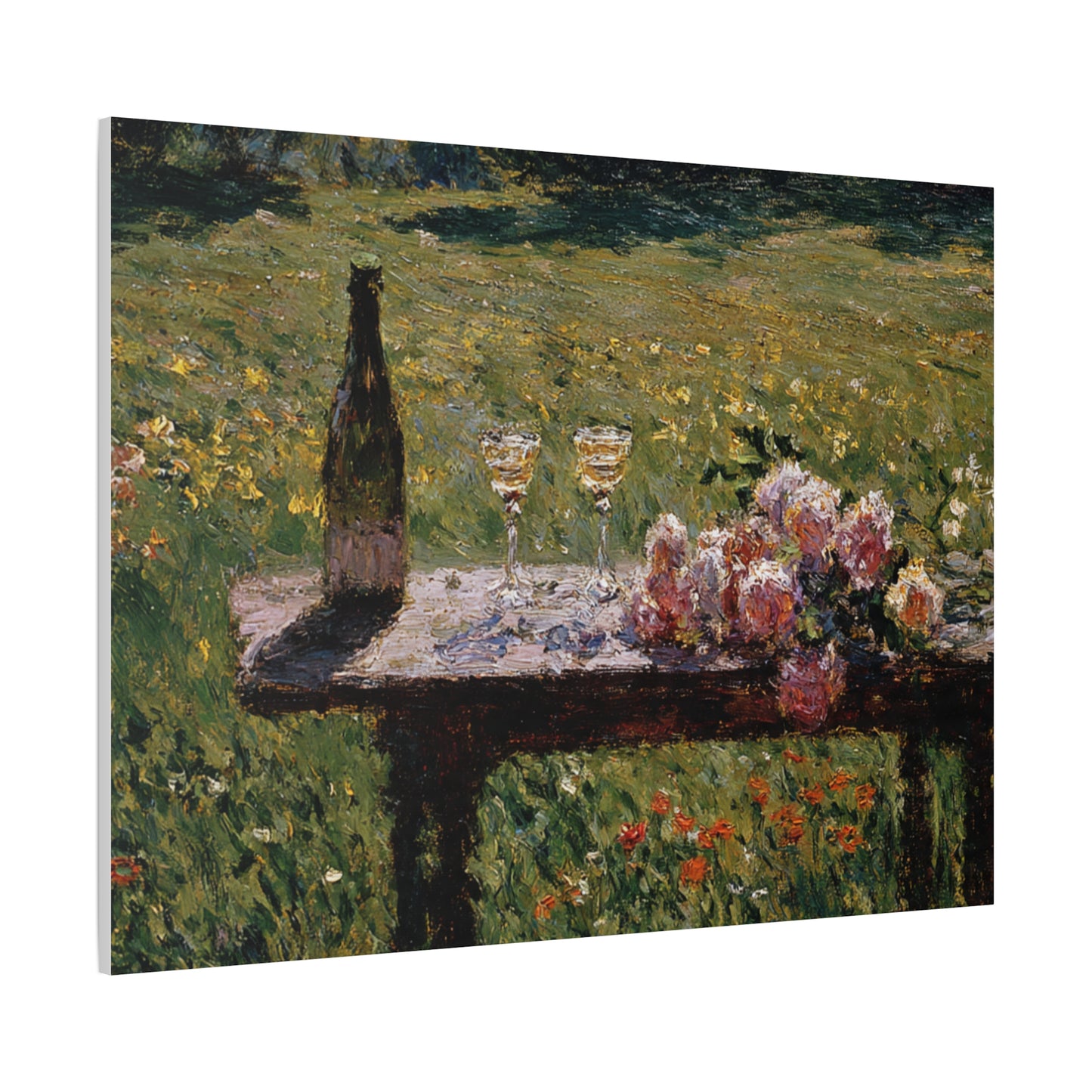 Impressionist Garden Still Life Canvas