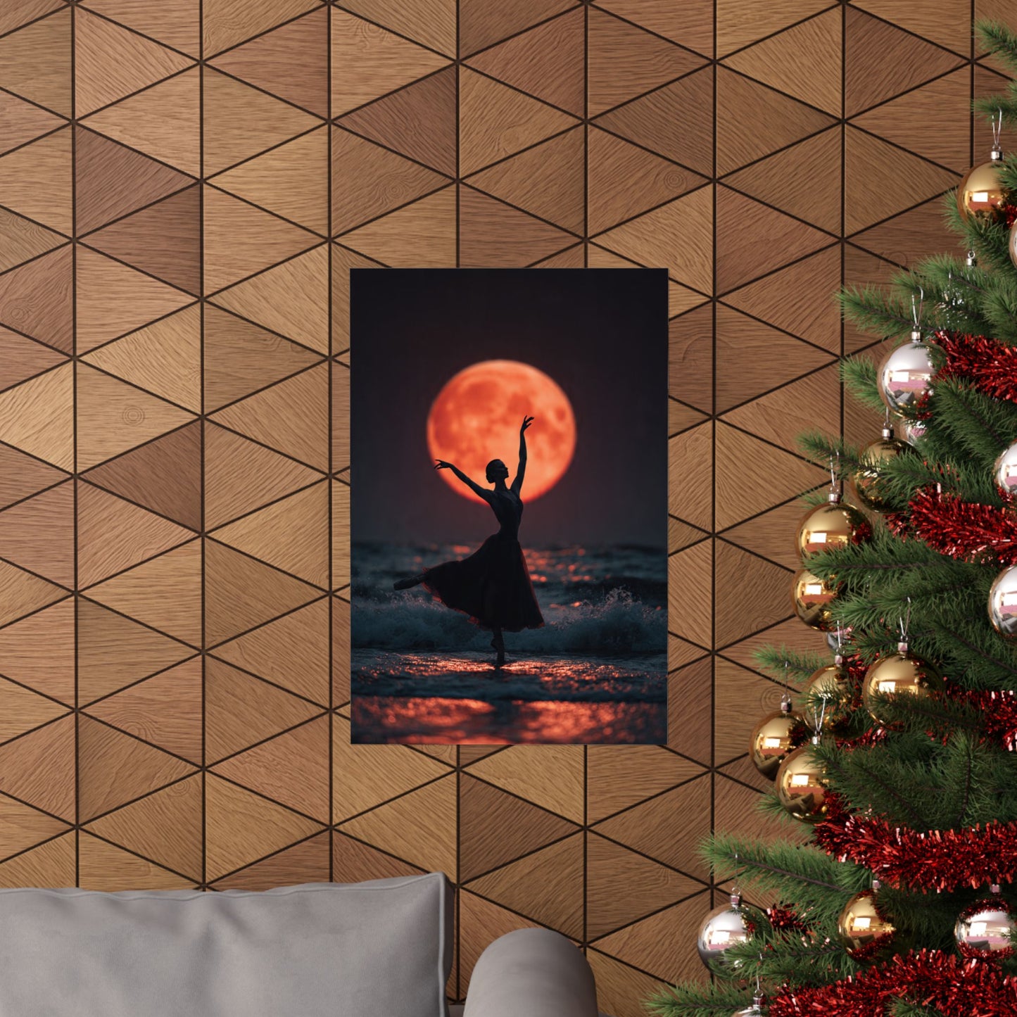 Ballerina Moonlight Poster — Vertical Matte Art Print