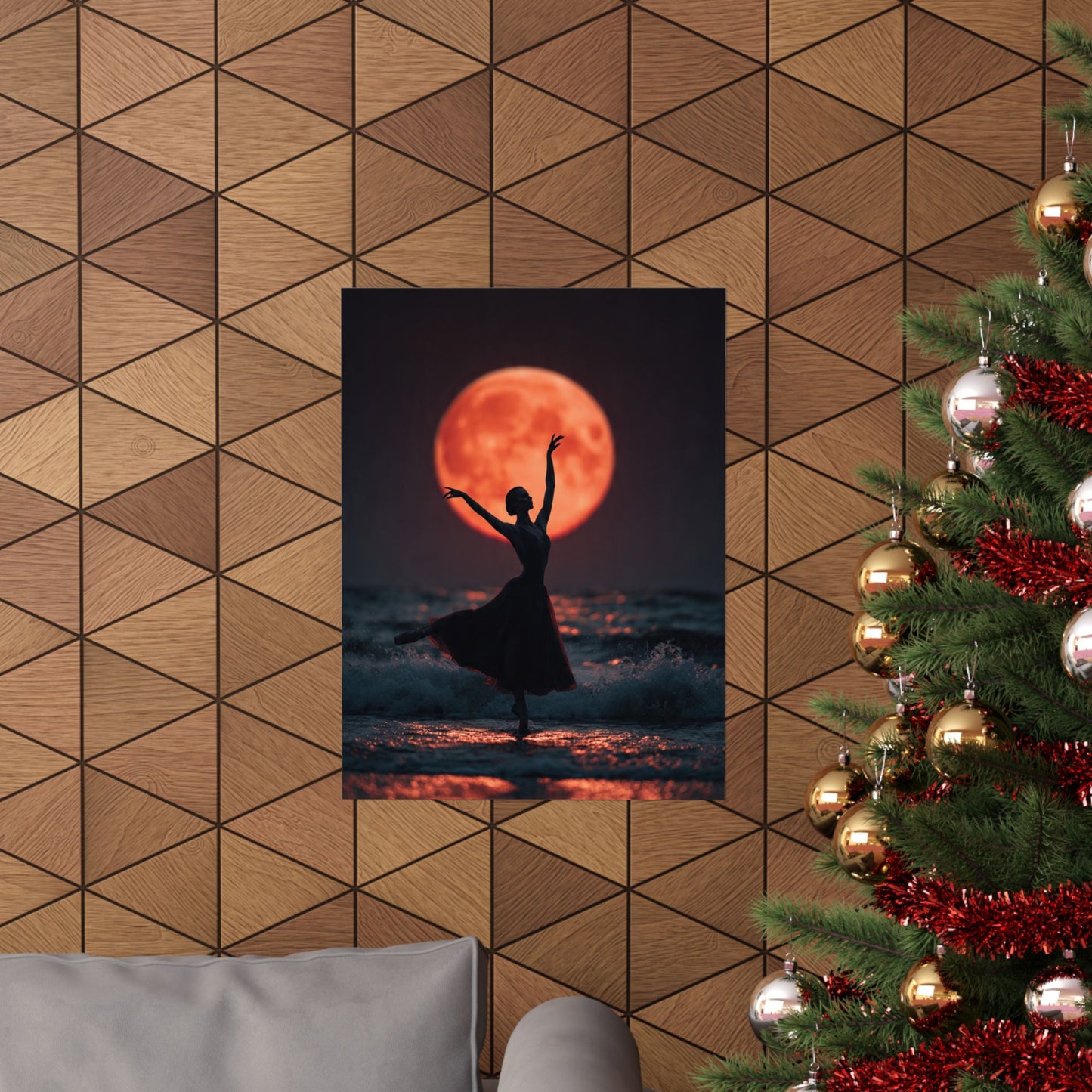 Ballerina Moonlight Poster — Vertical Matte Art Print