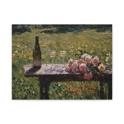 Impressionist Garden Still Life Canvas