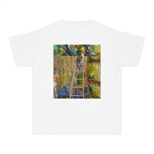 Youth Tee - Colorful Garden Ladder Art Print