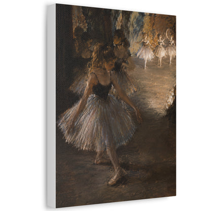 Ballet Dancers Stretched Canvas – Vintage Edgar Degas Inspired Wall Art
