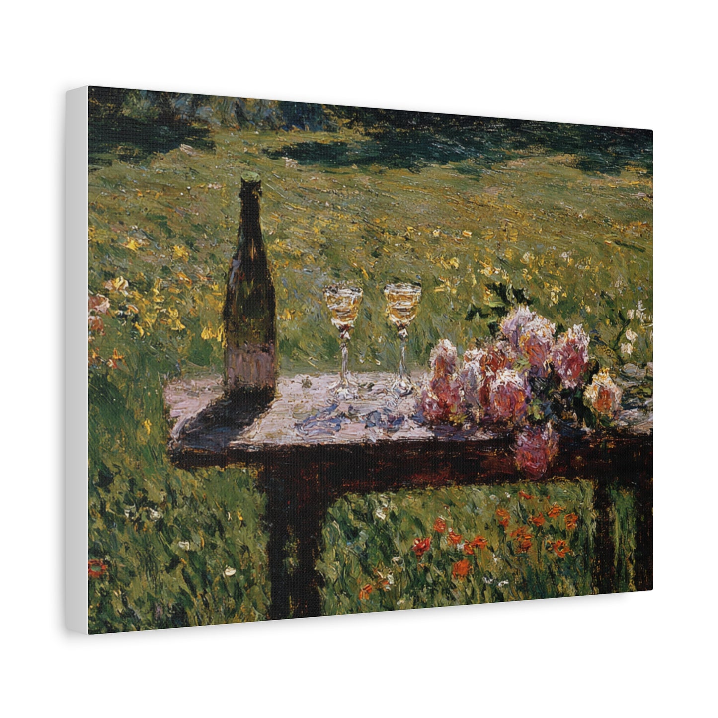 Impressionist Garden Still Life Canvas