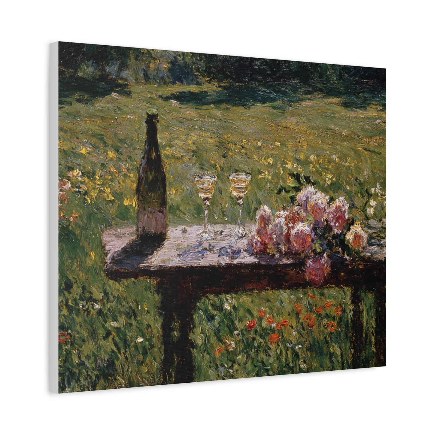Impressionist Garden Still Life Canvas