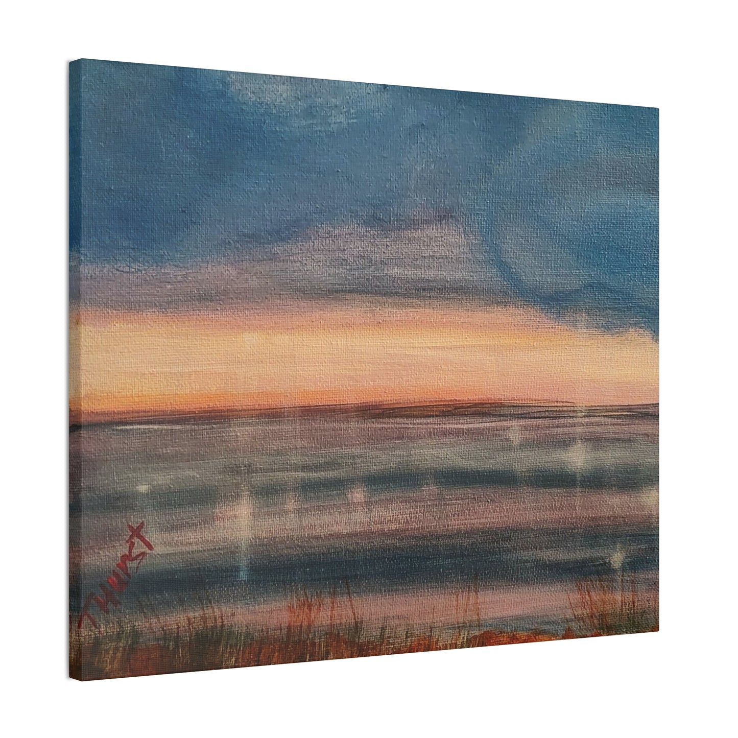 Sunset Seascape Canvas Print — Stretched 0.75" Wall Art