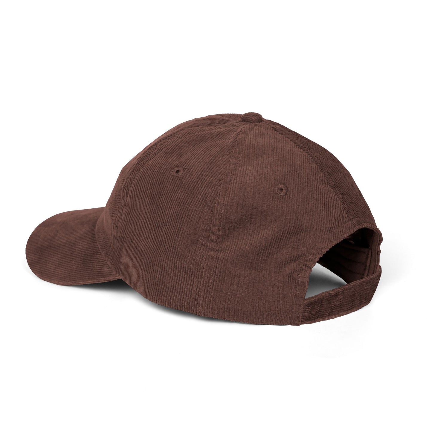 Embroidered Menorah Corduroy Cap — Vintage Jewish Holiday Hat