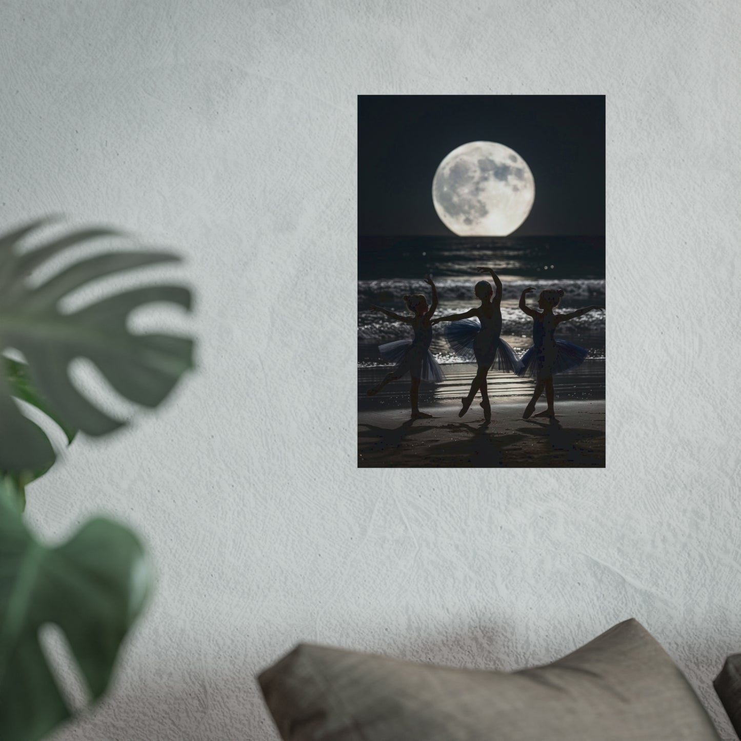 Moonlit Ballerinas Poster — Fine Art Dance Photography Print