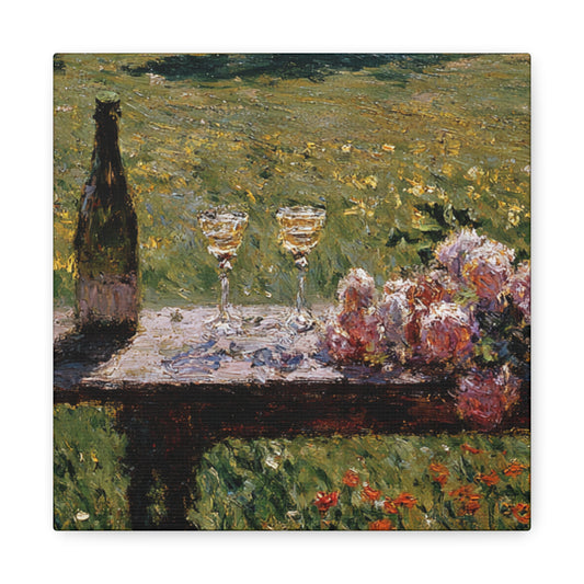 Impressionist Garden Still Life Canvas