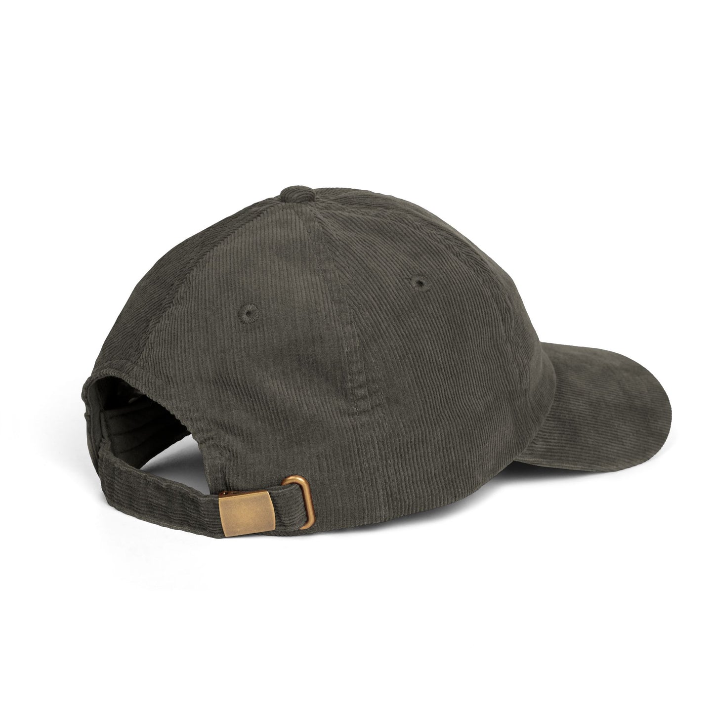 Embroidered Menorah Corduroy Cap — Vintage Jewish Holiday Hat