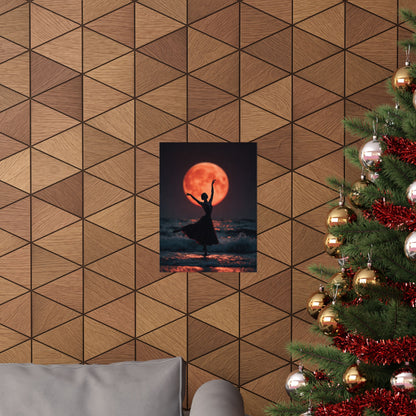 Ballerina Moonlight Poster — Vertical Matte Art Print