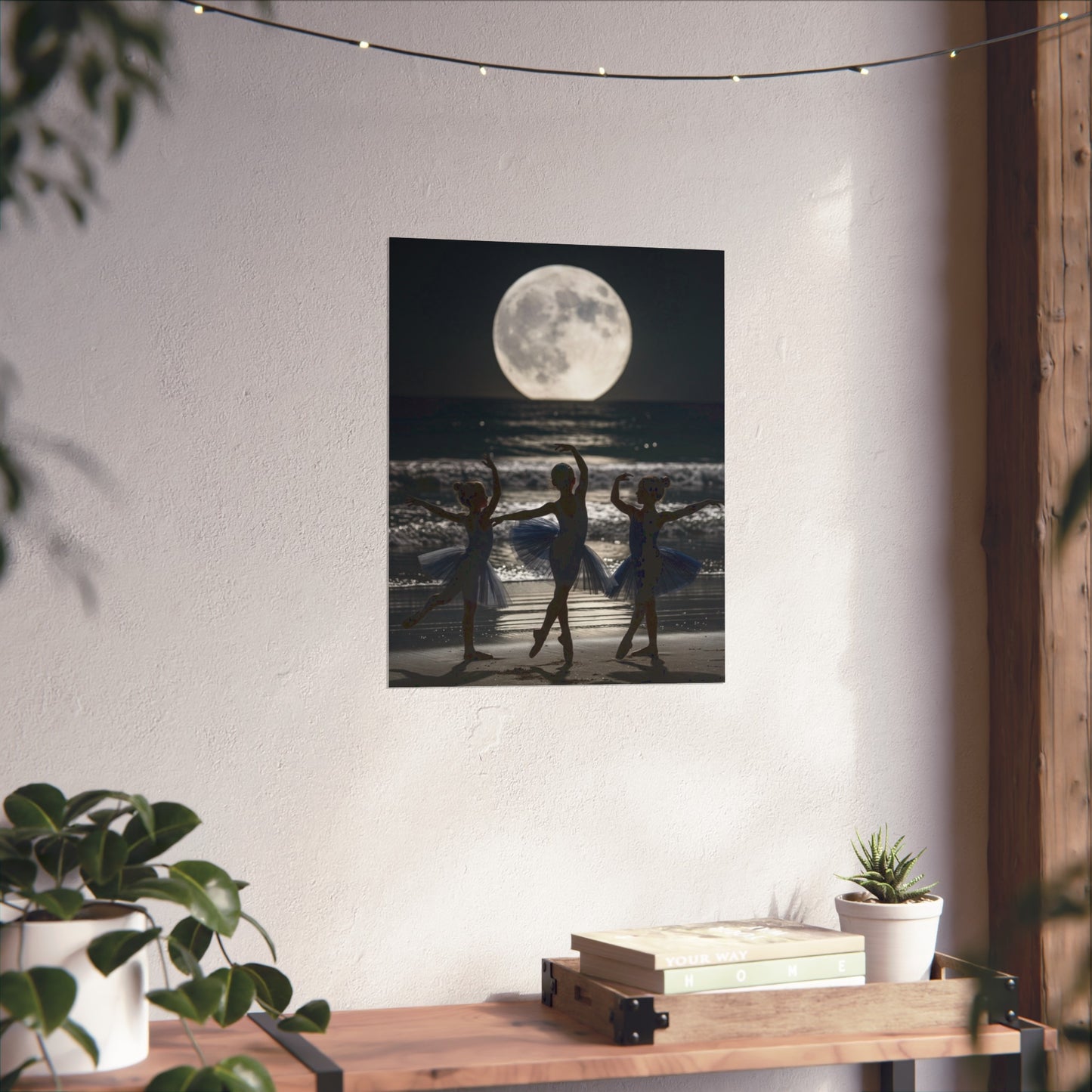 Moonlit Ballerinas Poster — Fine Art Dance Photography Print