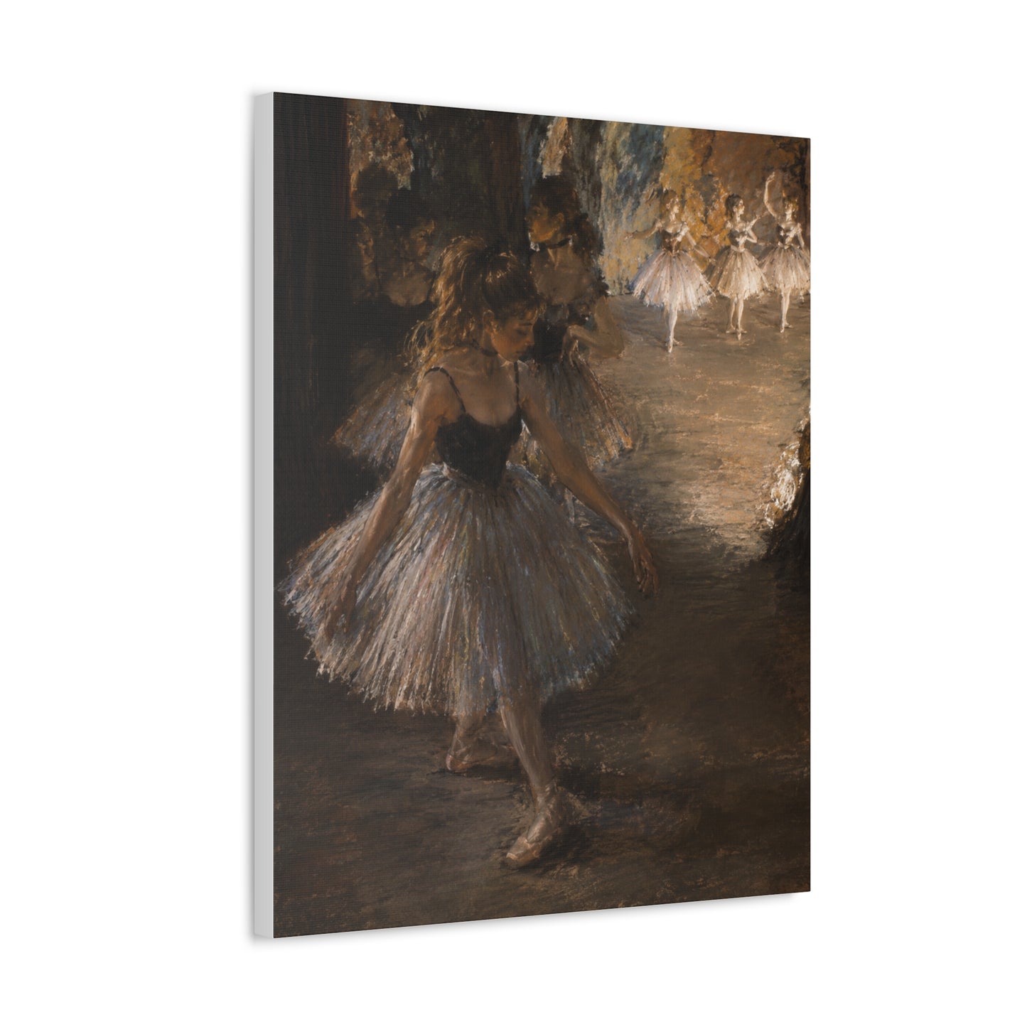 Ballet Dancers Stretched Canvas – Vintage Edgar Degas Inspired Wall Art