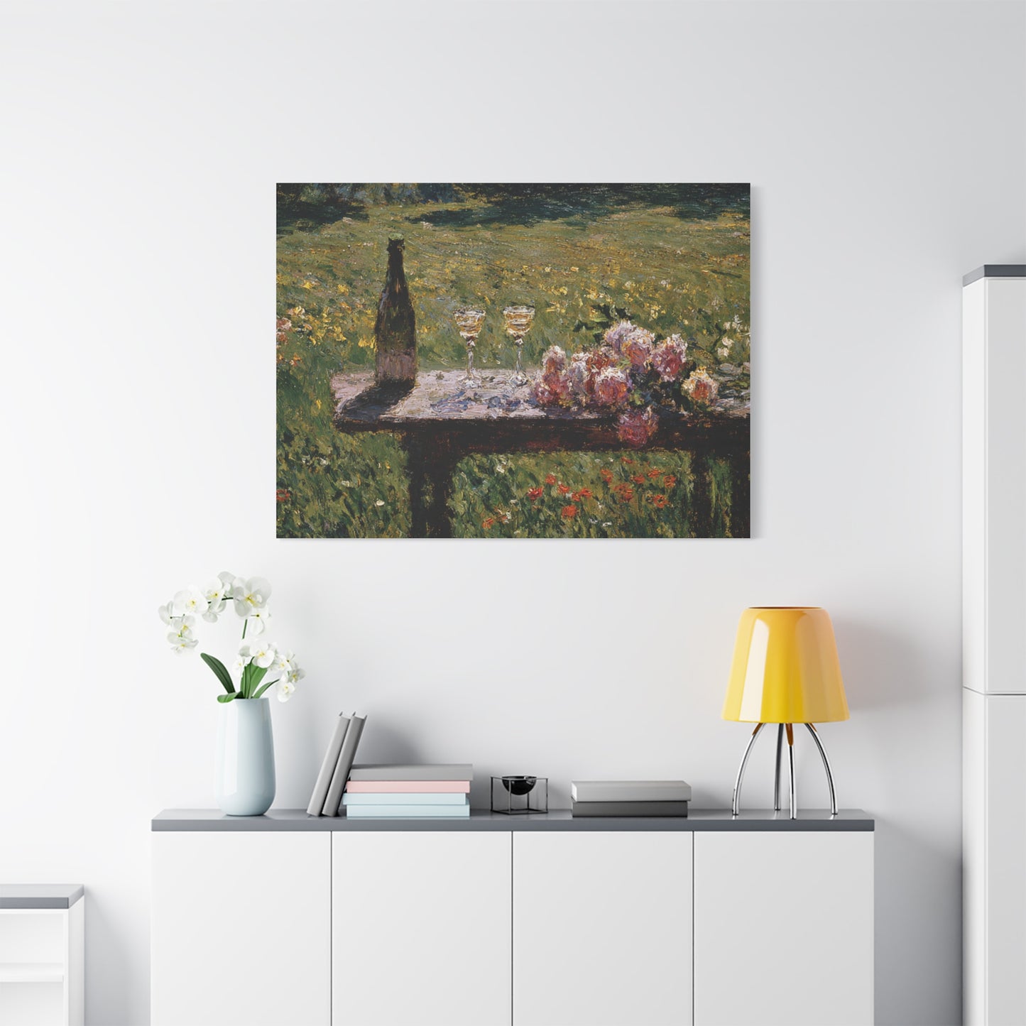 Impressionist Garden Still Life Canvas