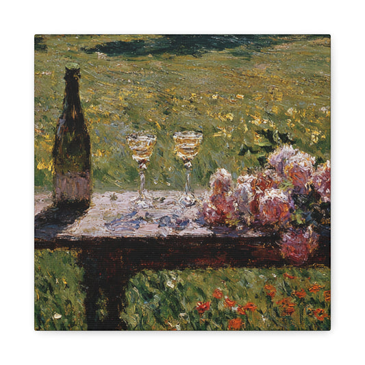 Impressionist Garden Still Life Canvas