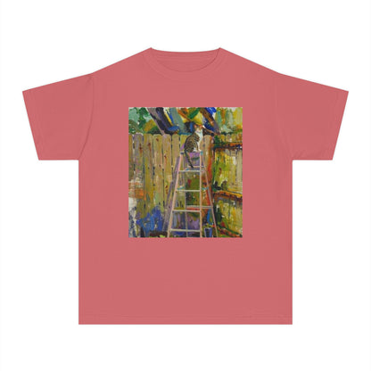 Youth Tee - Colorful Garden Ladder Art Print