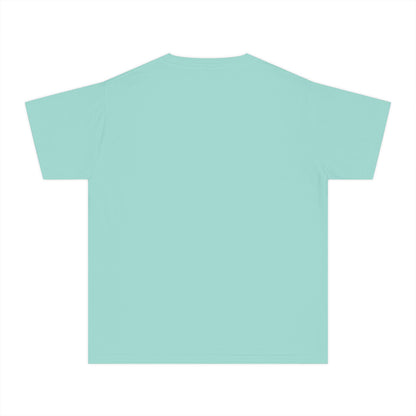 Youth Tee — Cozy Window Cat Print