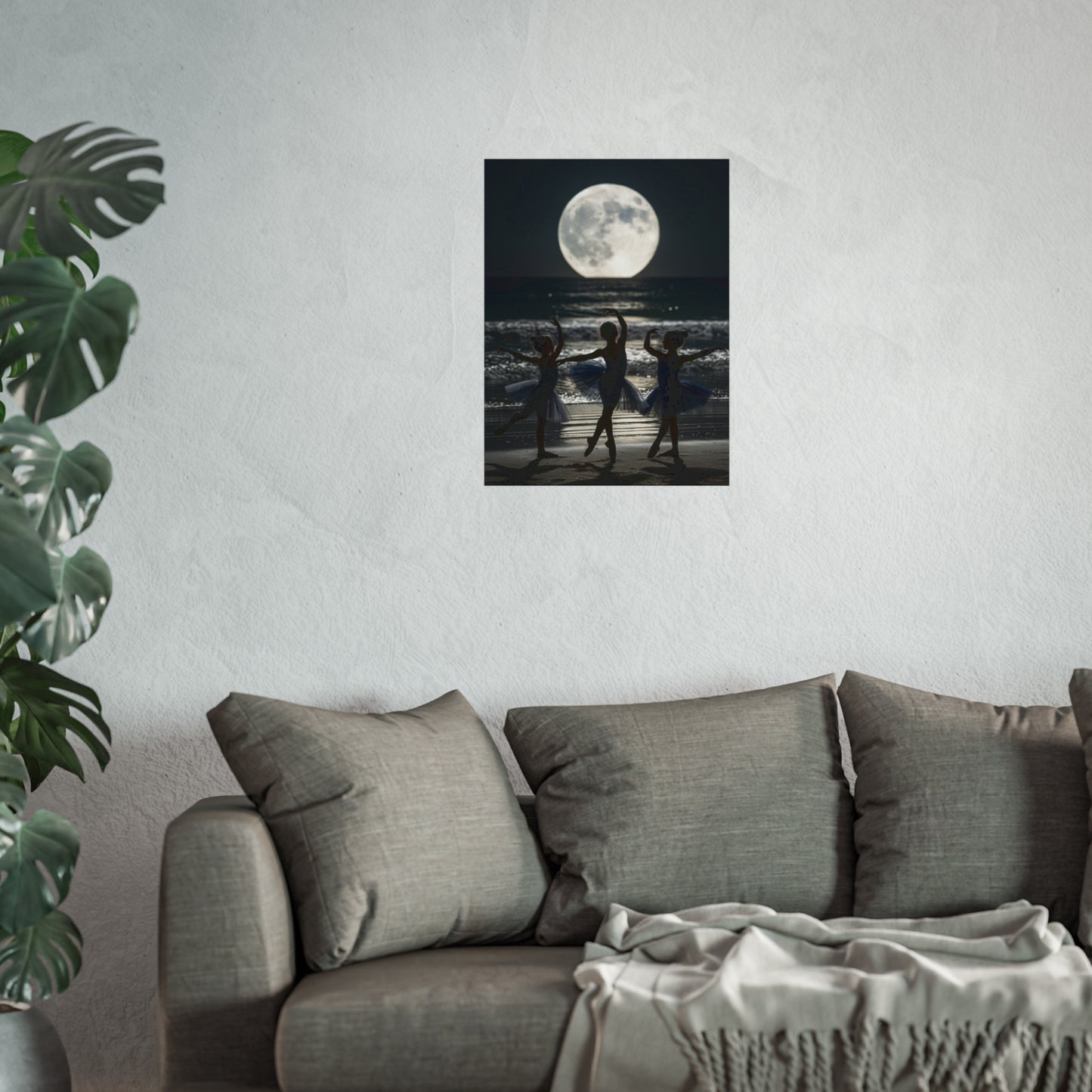 Moonlit Ballerinas Poster — Fine Art Dance Photography Print
