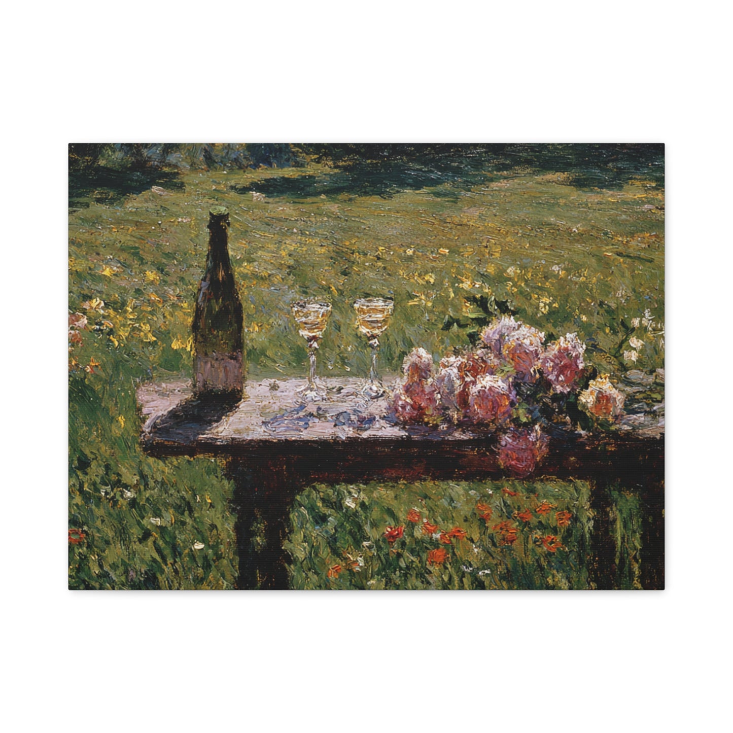 Impressionist Garden Still Life Canvas