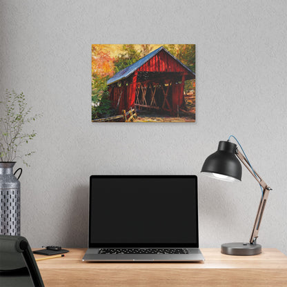 Covered Bridge Landscape Canvas