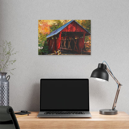 Covered Bridge Landscape Canvas
