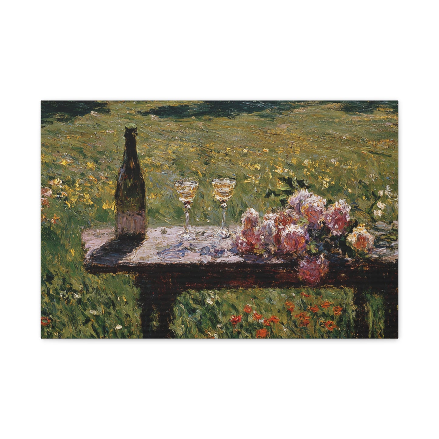 Impressionist Garden Still Life Canvas