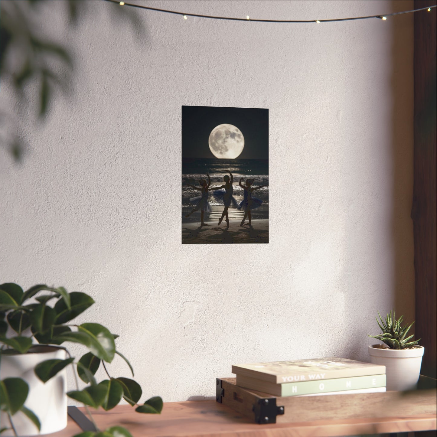 Moonlit Ballerinas Poster — Fine Art Dance Photography Print