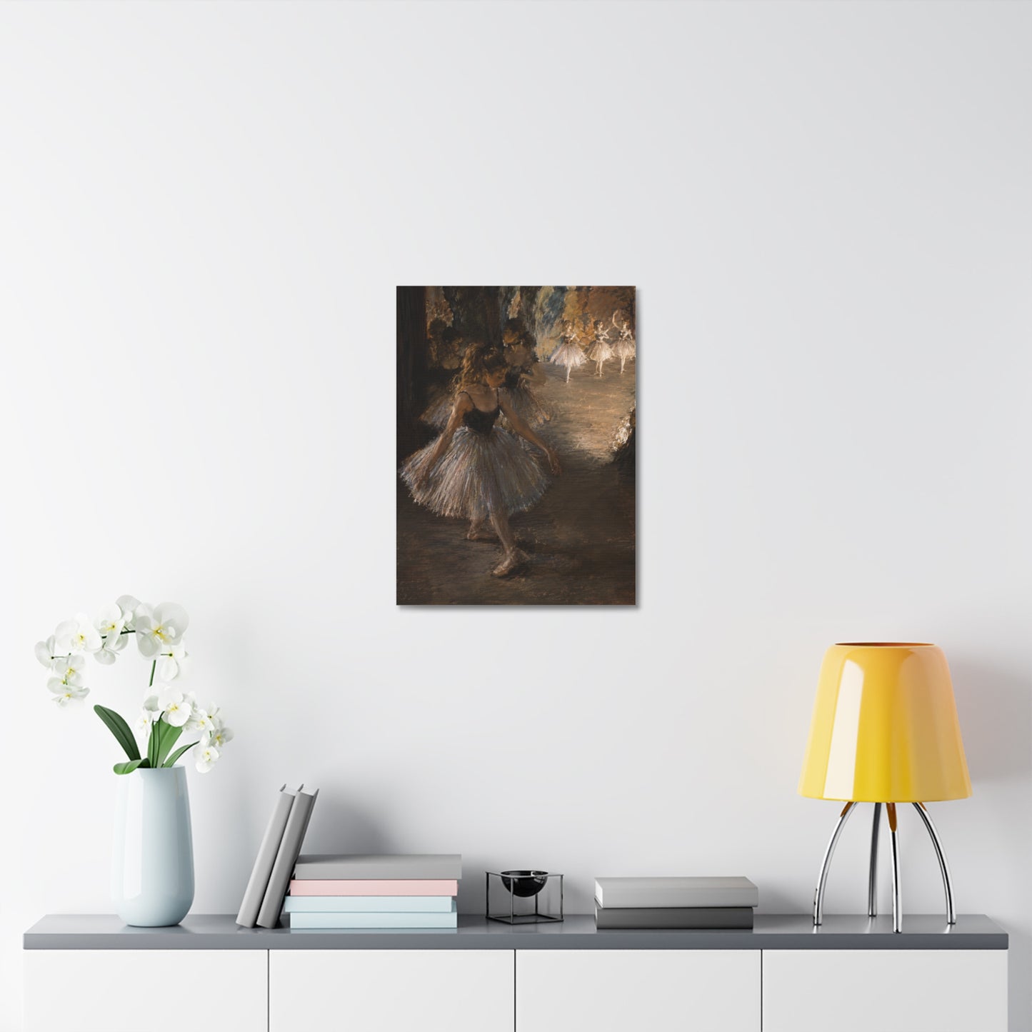 Ballet Dancers Stretched Canvas – Vintage Edgar Degas Inspired Wall Art