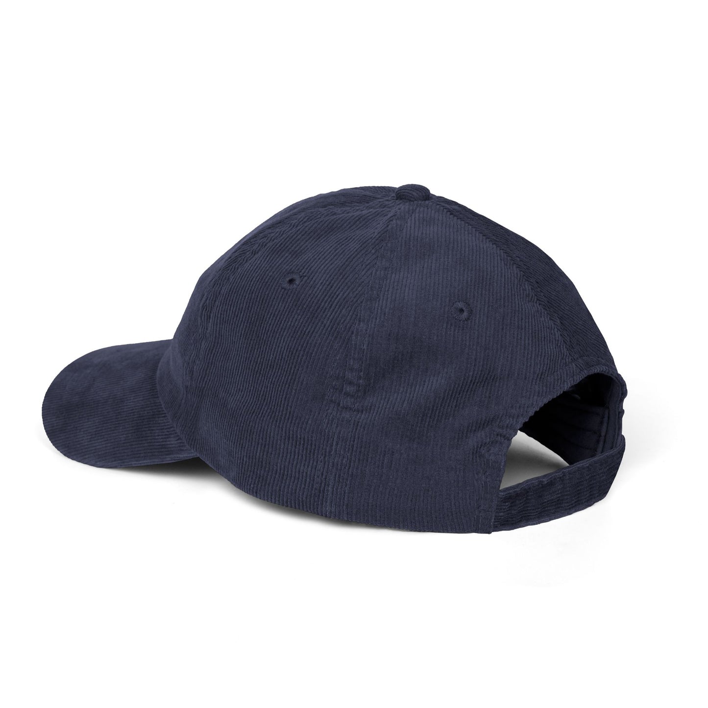 Embroidered Menorah Corduroy Cap — Vintage Jewish Holiday Hat