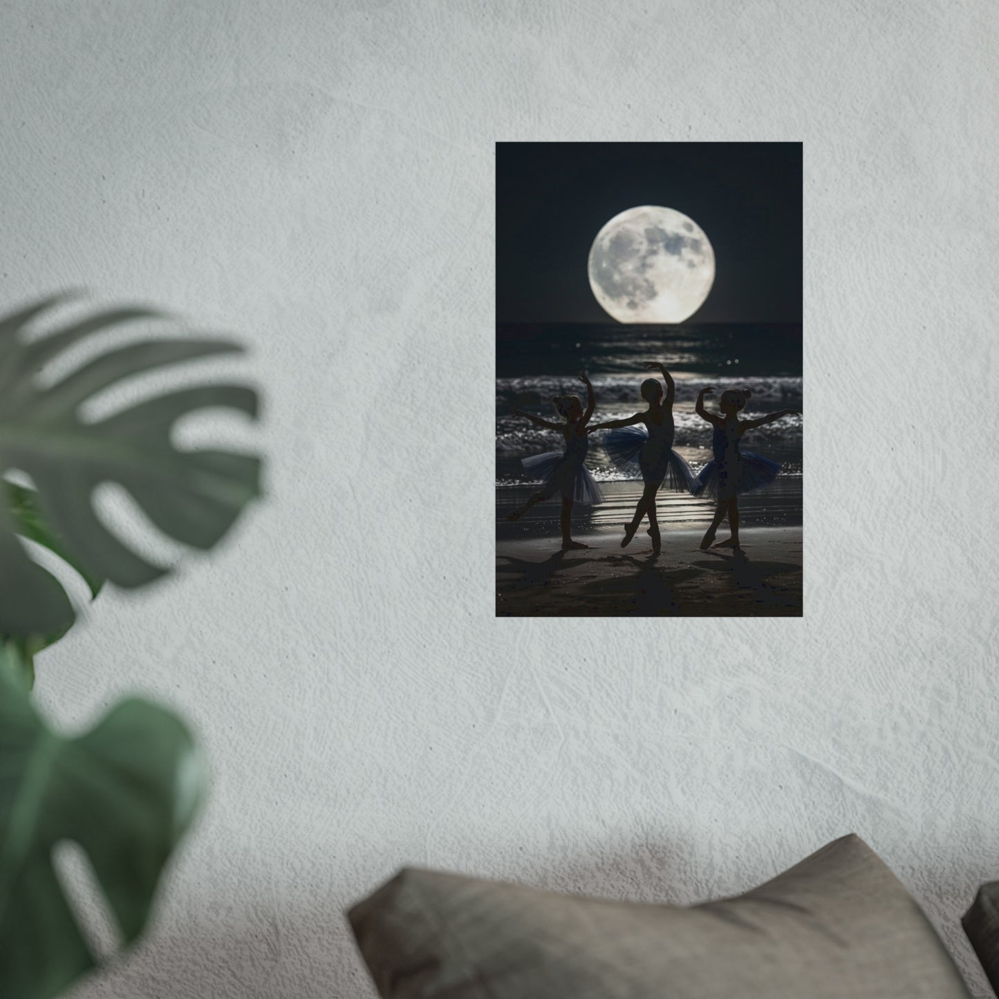 Moonlit Ballerinas Poster — Fine Art Dance Photography Print
