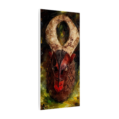 African Tribal Mask Matte Canvas Wall Art — Stretched Decorative Painting