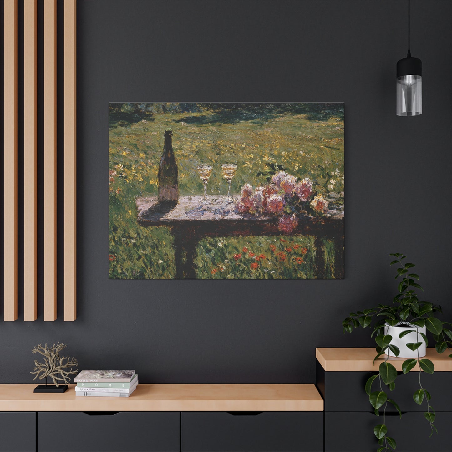 Impressionist Garden Still Life Canvas