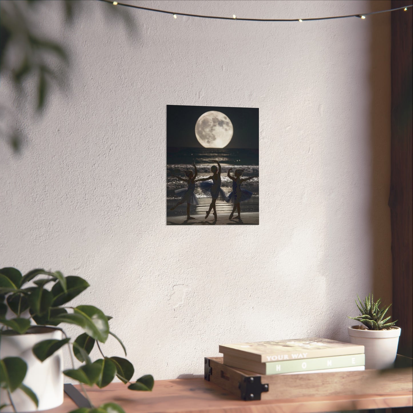 Moonlit Ballerinas Poster — Fine Art Dance Photography Print