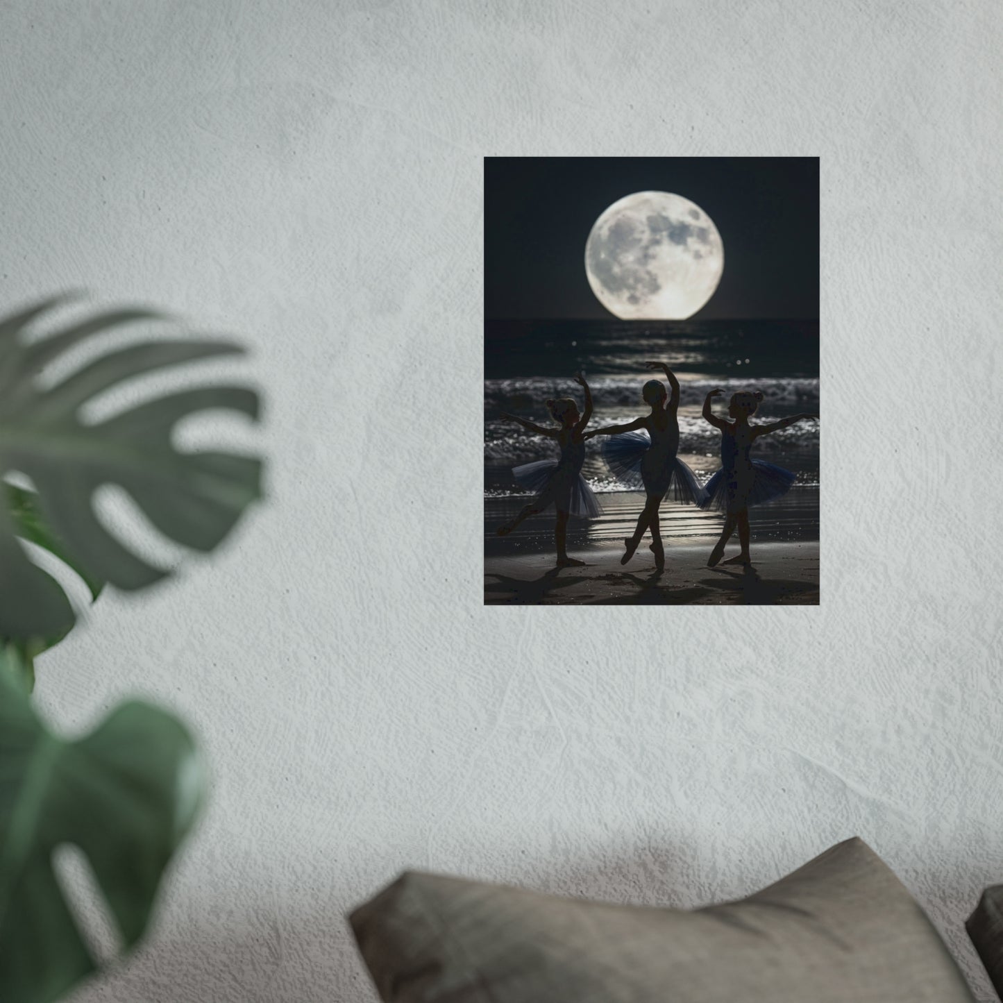 Moonlit Ballerinas Poster — Fine Art Dance Photography Print