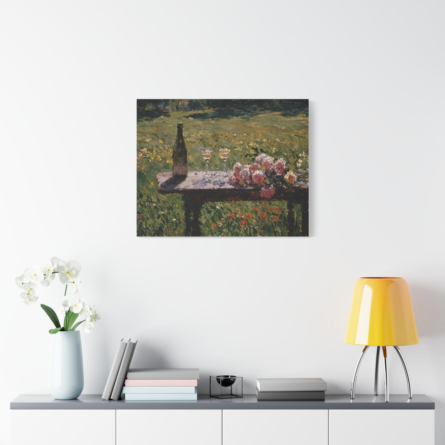 Impressionist Garden Still Life Canvas