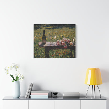 Impressionist Garden Still Life Canvas