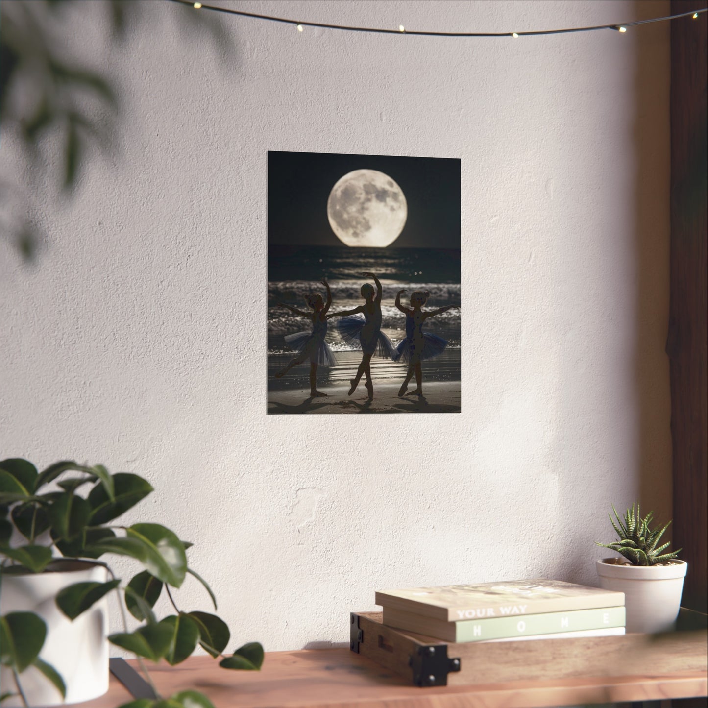 Moonlit Ballerinas Poster — Fine Art Dance Photography Print