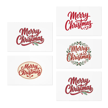 Christmas Cards -Multi-Design Greeting Cards (5-Pack)