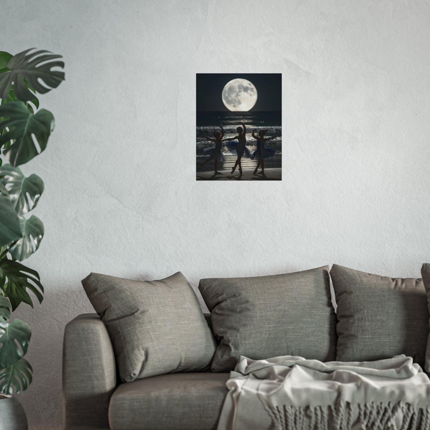 Moonlit Ballerinas Poster — Fine Art Dance Photography Print