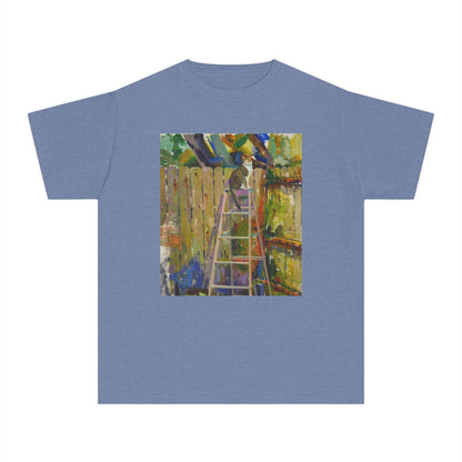 Youth Tee - Colorful Garden Ladder Art Print