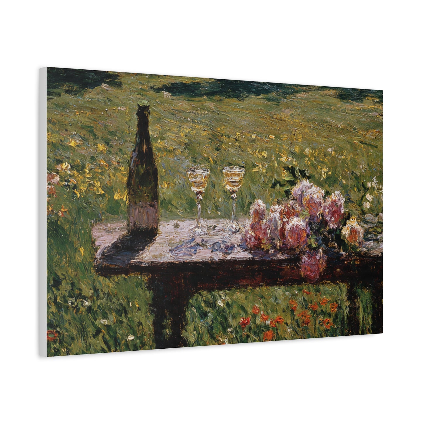 Impressionist Garden Still Life Canvas