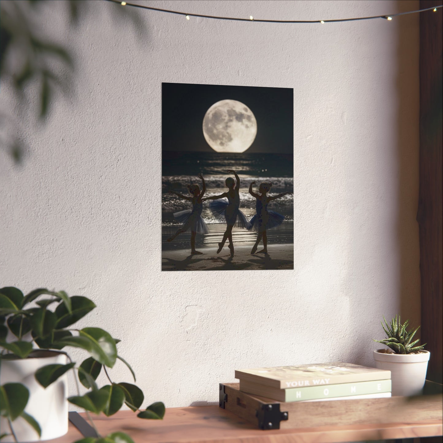 Moonlit Ballerinas Poster — Fine Art Dance Photography Print