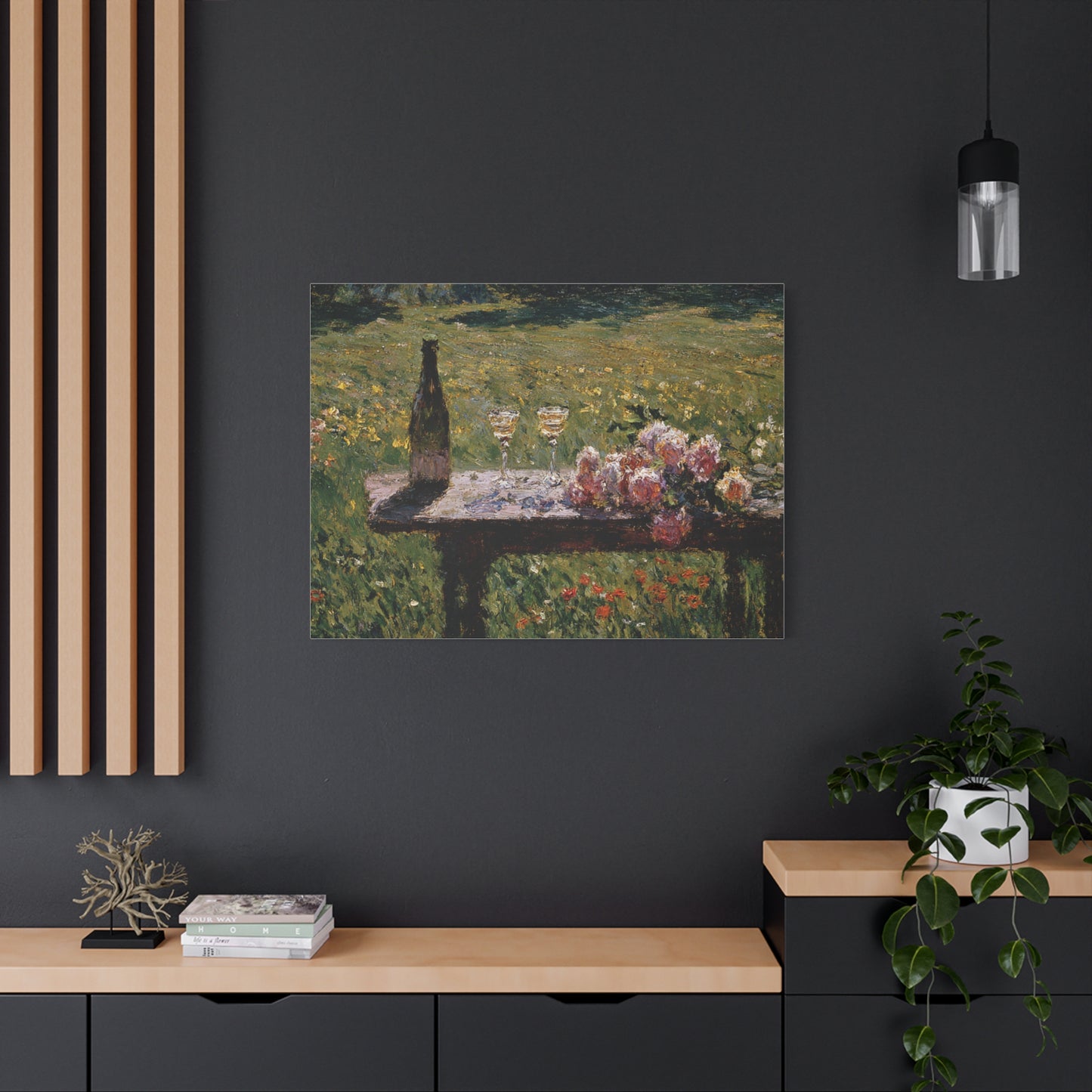 Impressionist Garden Still Life Canvas