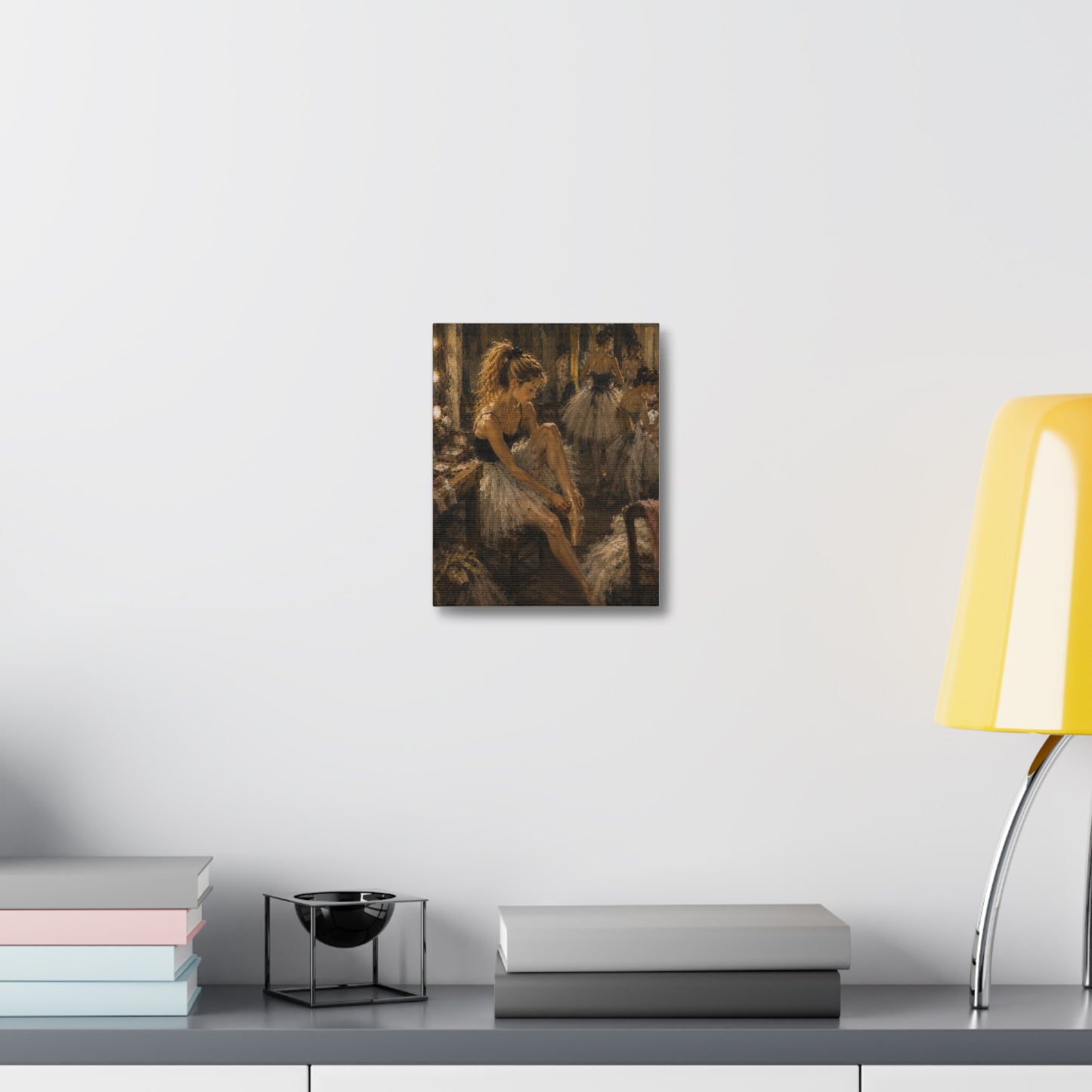 Ballet Dancer Stretched Canvas – Vintage Impressionist Ballerina Wall Art