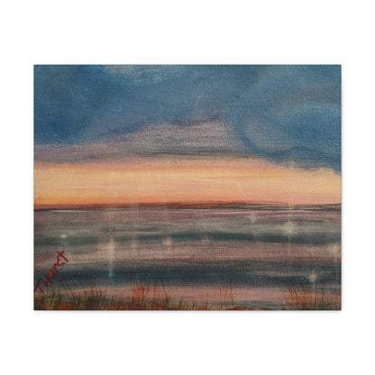 Sunset Seascape Canvas Print — Stretched 0.75" Wall Art